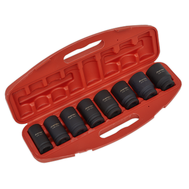 Sealey - Impact Socket Set 8pc Deep 3/4inchSq Drive Metric