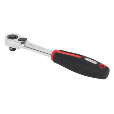 Sealey - Ratchet Wrench 1/4inchSq Drive Compact Head 72-Tooth Flip Reverse Platinum Series