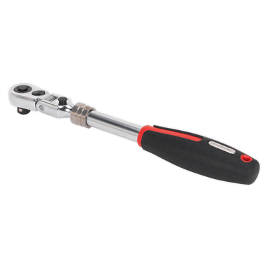 Sealey - Ratchet Wrench 3/8inchSq Drive Flexi-Head Extendable Platinum Series