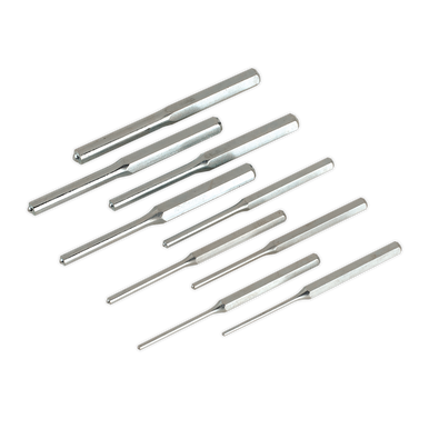 Sealey - Roll Pin Punch Set 9pc 1/8-1/2inch Imperial