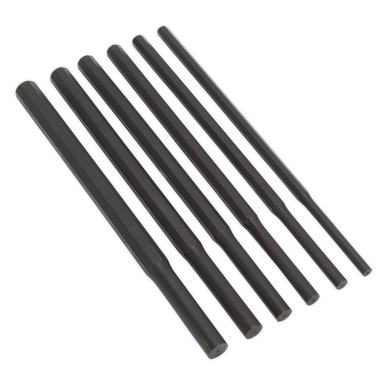Sealey - Parallel Pin Punch Set 6pc Heavy-Duty Metric