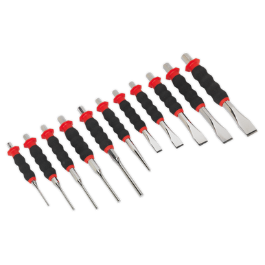 Sealey - Sheathed Punch and Chisel Set 11pc