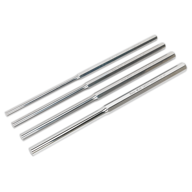 Sealey - Parallel Pin Punch Set 4pc Extra-Long