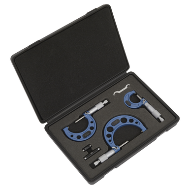 Sealey - Micrometer Set 3pc Metric