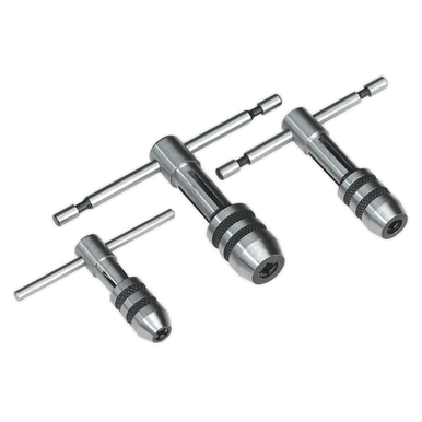 Sealey - T-Handle Tap Wrench Set 3pc