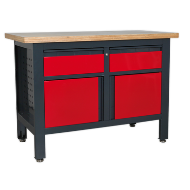 Sealey - Workstation with 2 Drawers and 2 Cupboards