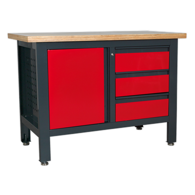 Sealey - Workstation with 3 Drawers and Cupboard
