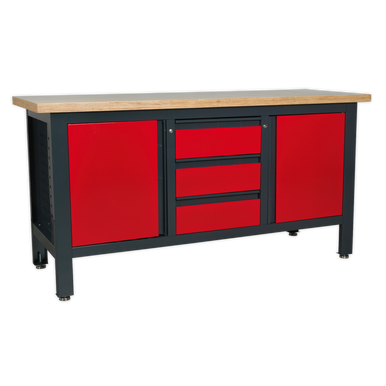 Sealey - Workstation with 3 Drawers and 2 Cupboards