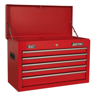 Sealey - Topchest 5 Drawer with Ball Bearing Slides Red