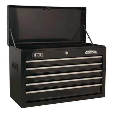 Sealey - Topchest 5 Drawer with Ball Bearing Slides Black