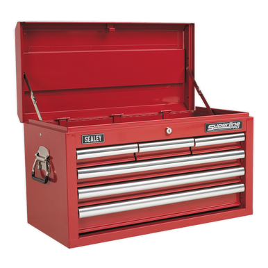Sealey - Topchest 6 Drawer with Ball Bearing Slides Red