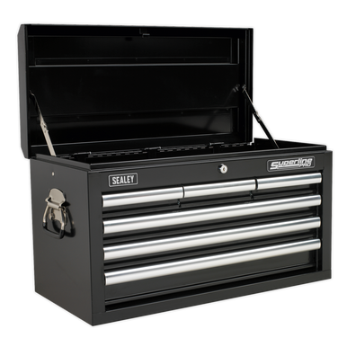 Sealey - Topchest 6 Drawer with Ball Bearing Slides Black