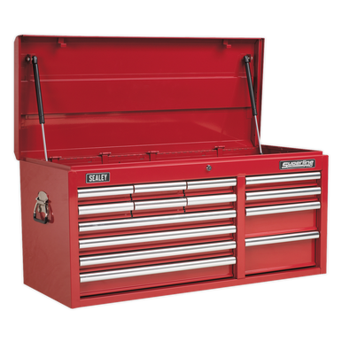 Sealey - Topchest 14 Drawer with Ball Bearing Slides Heavy-Duty Red