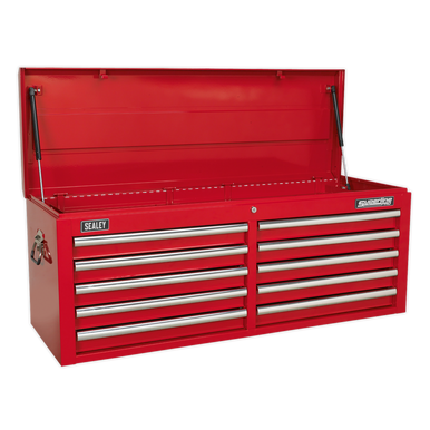 Sealey - Topchest 10 Drawer with Ball Bearing Slides Red AP5210T