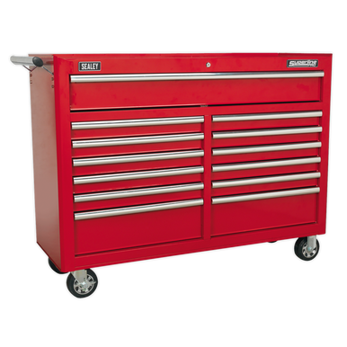 Sealey - Rollcab 13 Drawer with Ball Bearing Slides Red