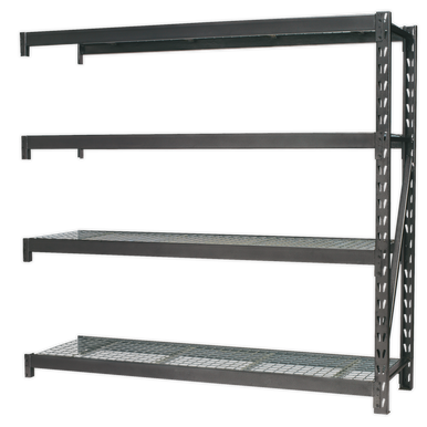 Sealey - Heavy-Duty Racking Extension Pack with 4 Mesh Shelves 640kg Capacity Per Level AP6572E