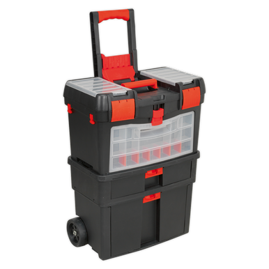 Sealey - Mobile Toolbox with Tote Tray and Removable Assortment Box