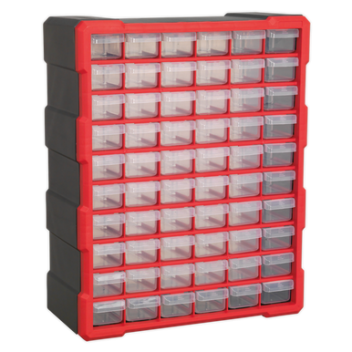 Sealey - Cabinet Box 60 Drawer Red/Black