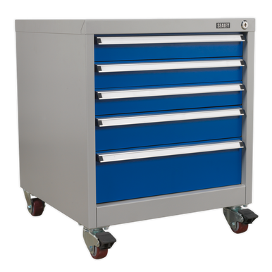 Sealey - Mobile Industrial Cabinet 5 Drawer API5657B