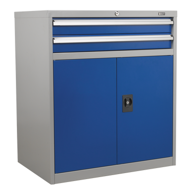 Sealey - Industrial Cabinet 2 Drawer and 1 Shelf Double Locker