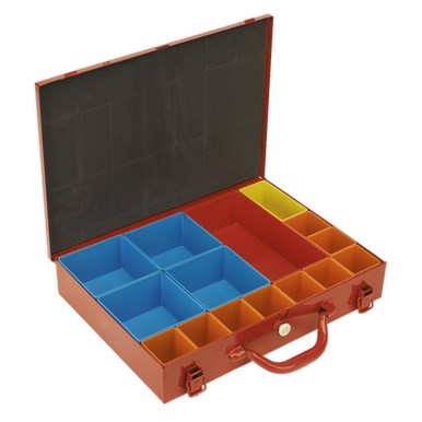 Sealey - Metal Case with 15 Storage Bins