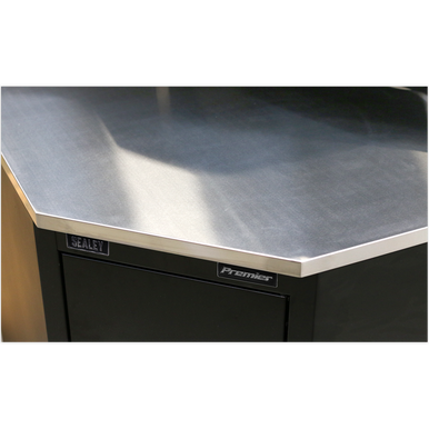 Sealey - Stainless Steel Corner Worktop 930mm