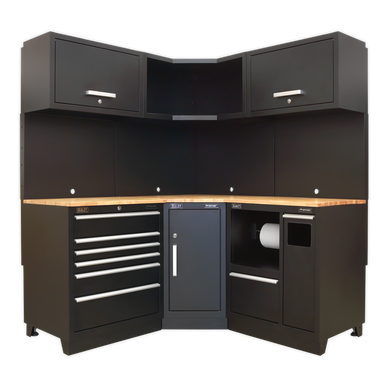 Sealey - Modular Storage System Combo Oak Worktop APMSCOMBO6W