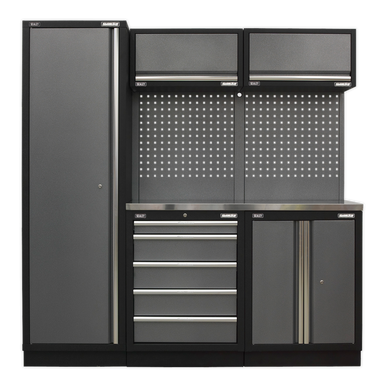Sealey - Modular Storage System Combo Stainless Steel Worktop APMSSTACK02SS