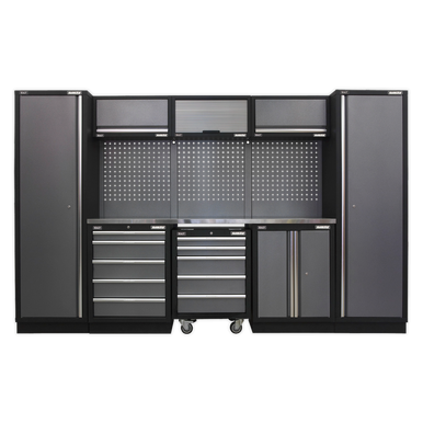 Sealey - Modular Storage System Combo Stainless Steel Worktop APMSSTACK03SS