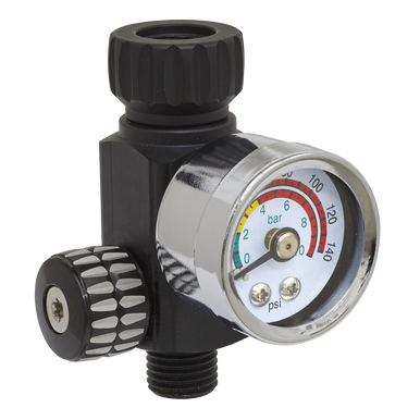 Sealey - On-Gun Air Pressure Regulator/Gauge