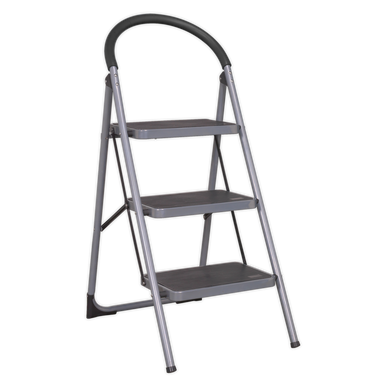 Sealey - Step Stool 3-Tread 150kg Capacity EN 14183