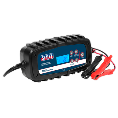 Sealey - Compact Auto Smart Charger 6.5A 9-Cycle 6/12V Lithium