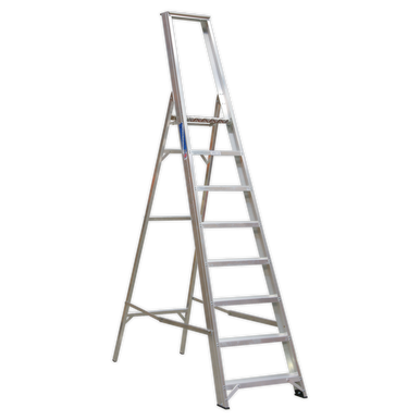 Sealey - Aluminium Step Ladder 8-Tread Industrial BS 2037/1