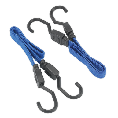 Sealey - Flat Bungee Cord Set 460mm 2pc
