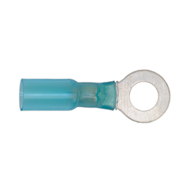 Sealey - Heat Shrink Ring Terminal Dia8.4mm Blue Pack of 25