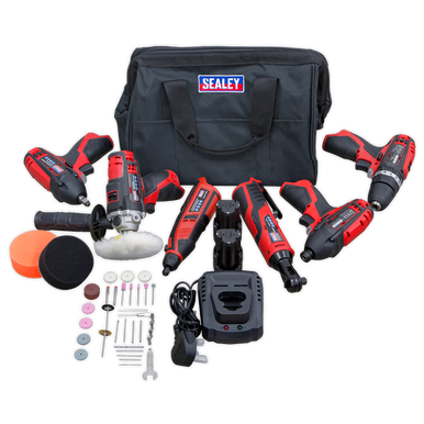 Sealey - SV12 Series 6 x 12V Cordless Power Tool Combo Kit