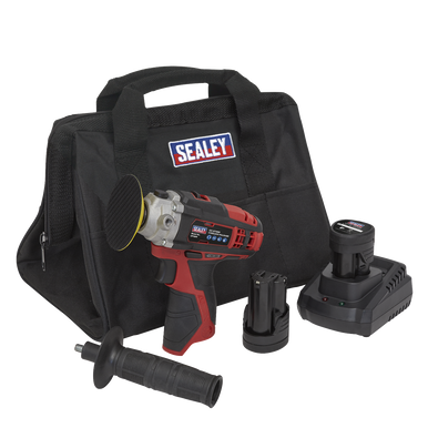 Sealey - Cordless Polisher Kit Dia71mm 12V 2 Batteries