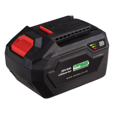 Sealey - Power Tool Battery 20V 6Ah Lithium-ion for CP20V Series