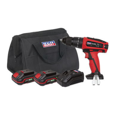 Sealey - Hammer Drill/Driver Kit Dia13mm 20V 2 Batteries