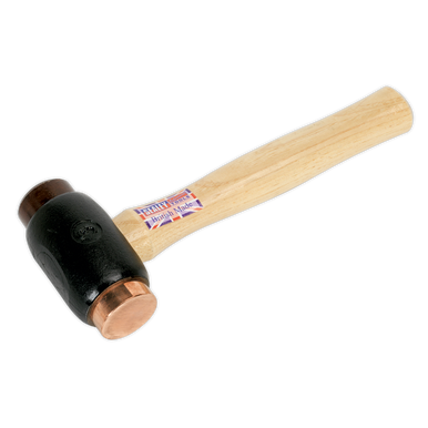 Sealey - Copper/Rawhide Faced Hammer 3.5lb Hickory Shaft
