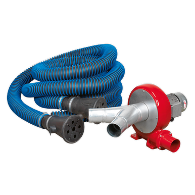Sealey - Exhaust Fume Extraction System 230V 370W Twin Duct