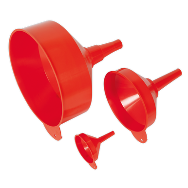 Sealey - Funnel Set 3pc Fixed Spout