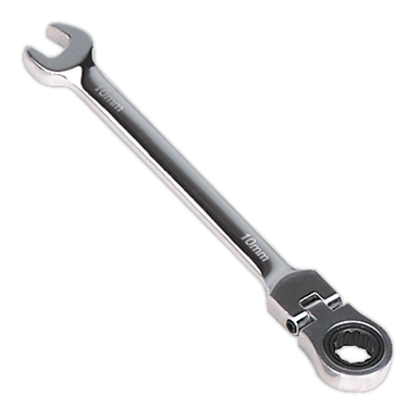Sealey - Flexi-Head Ratchet Combination Spanner 10mm