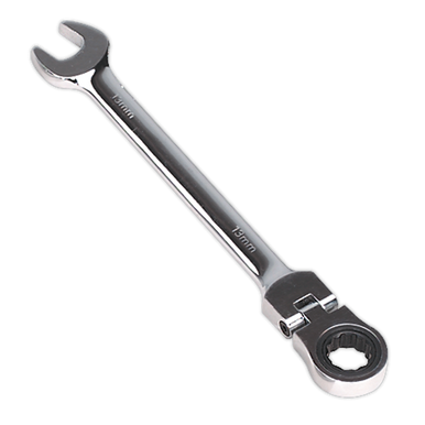 Sealey - Flexi-Head Ratchet Combination Spanner 13mm