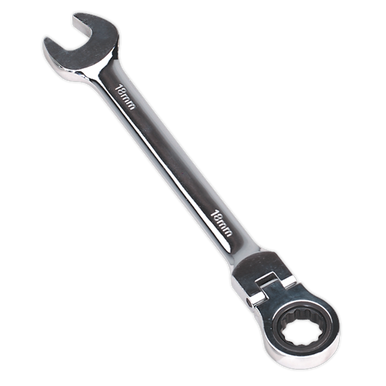 Sealey - Flexi-Head Ratchet Combination Spanner 18mm