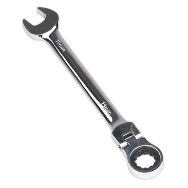 Sealey - Flexi-Head Ratchet Combination Spanner 19mm