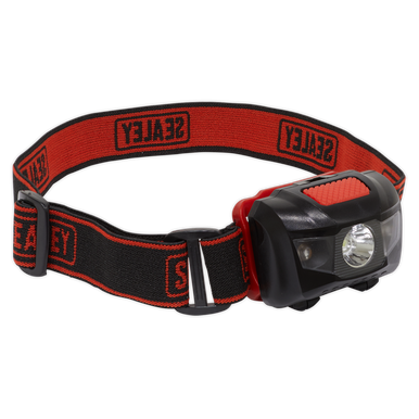 Sealey - Head Torch 3W plus 2 LED 3 x AAA Cell