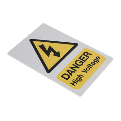Sealey - High Voltage Warning Sign 200 x 300mm