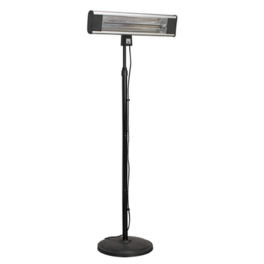 Sealey - High Efficiency Carbon Fibre Infrared Patio Heater 1800W/230V with Telescopic Floor Stand