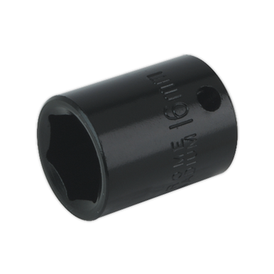 Sealey - Impact Socket 16mm 3/8inchSq Drive